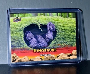 2015 Upper Deck Dinosaurs Troodon Extinction Red Parallel #5 Card - Picture 1 of 2