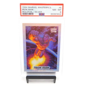 Iron Man Marvel Masterpieces Silver Holofoil 1994 PSA 8 NM-MT - Bild 1 von 2