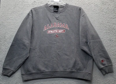 Alabama Crimson Tide Starter Sweatshirt Football Womens Large Gray Athletic Dept - Image 1 of 4