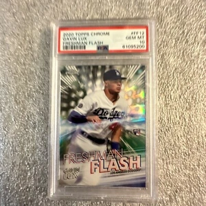 2020 Topps Chrome Gavin Lux Freshman Flash Rookie RC #12 PSA 10 GEM MT - Picture 1 of 2