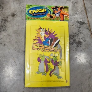 Vintage 2000 Crash Bandicoot Foam Puzzle Merchandise Rare Video Game Merch - Picture 1 of 3