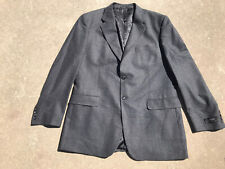 NWT Express Dark Charcoal Gray Wool 2 Button Blazer Jacket Size 44R Double Vent