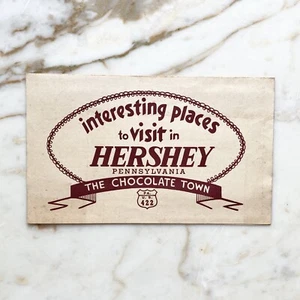 Vintage Postcard - Hershey Pennsylvania PA The Chocolate Town Points Of Interest - Picture 1 of 3