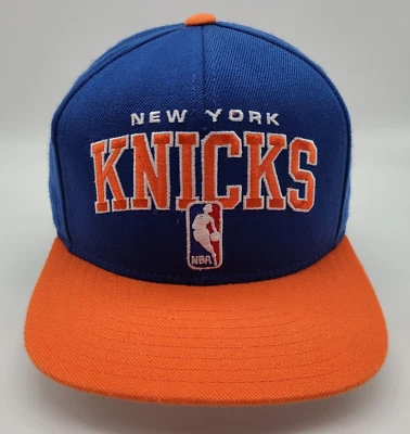 New York Knicks Blue Adidas Snapback Hat Cap Embroidered Spell Out Logo - Image 1 of 4