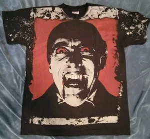 Vintage Dracula Mosquitohead Bootleg Shirt Lrg Bram Stoker Horror Single Stitch - Picture 1 of 7