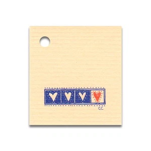 50 SMALL*PRIMITIVE HEARTS*HANG TAGS & STRINGS,PRICE COUNTRY CRAFTS GIFT FOLK ART - Picture 1 of 1