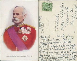 Field Marshall Earl Roberts VC KG 1915 Cancel J Salmon 637 - Picture 1 of 2