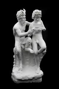 Pan and Daphnis Statue | Ancient Greek Mythological Sculpture | Classical Art | - Picture 1 of 6