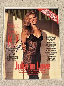 Julia Roberts signed 1993 OCTOBER VANITY FAIR FASHION COVER With COA - Picture 1 of 5