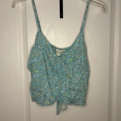 Roxy blue and green crop top - Image 1 of 4