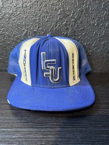 VTG 1980s Indiana state University Lucky Stripes Snapback  Hat 80s Cap - Picture 1 of 4