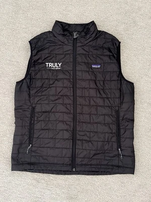 Patagonia Nano Puff Vest Mens XL  Black Quilted Full Zip Primaloft Truly Seltzer - Image 1 of 4
