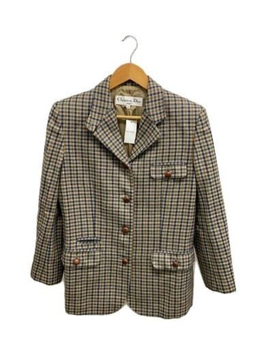 Christian Dior SPORTS Giacca su misura M Lana Multicolore Check 2S1A220