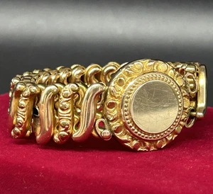 Briggs Expandable "The Carmen" Bracelet D.F. Briggs Co Gold Filled Patented Read - Picture 1 of 8