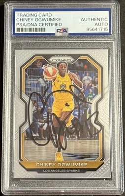 Chiney Ogwumike Signed Autographed 2021 Prizm WNBA Card PSA/DNA Slabbed - Image 1 of 2