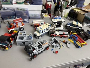 LEGO Lot Back To The Future DeLorean Vehicles & Figures plus Pieces As Is READ - Picture 1 of 12