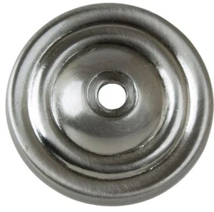 10 PACK 1-1/2" Thin Rounded Ring Cabinet Backplate Satin Nickel - 5061-SN-10 - Picture 1 of 2