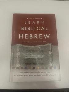 Learn Biblical Hebrew - John H. Dobson - 2005 2nd Edition with Audio CD ROM - Picture 1 of 3