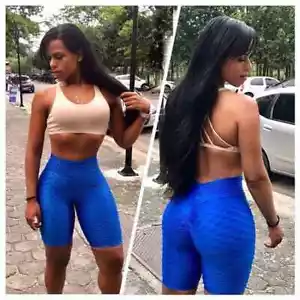 Curvy Women Plus Size Anti Cellulite leggings Biker Shorts Yoga Pant1x /2x / 3x - Picture 1 of 17