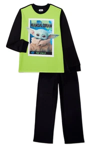 BABY YODA GROGU The Mandalorian Fleece Pajamas Sleepwear Boys Size 4-5 NWT $20 - Picture 1 of 1