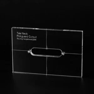 Musiclily Pro CNC Acrylic Neck Pickup Routing Template For Tele Guitar Pickguard - Picture 1 of 3