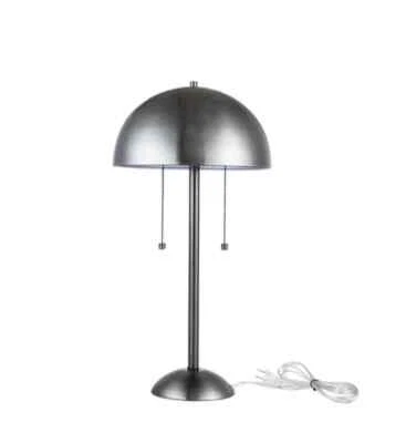 Lámpara de mesa GLOBE ELECTRIC 67334Haydel 21 pulgadas de acero ennegrecido con pantalla metálica Foto 1 de 4