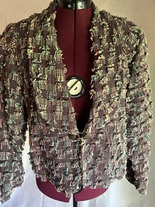 Womens Jacket- New Without Tags "Simply Silver" Sz M. Frayed tags - Picture 1 of 4
