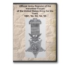 Official Army Register of Volunteer Forces Civil War US Army 1861-1865 CD - D197