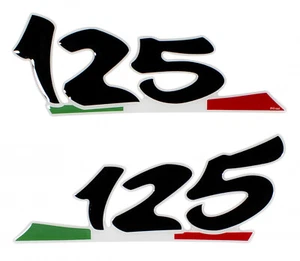 Pegatina protectora estribo letras 3D 125 decoración Italia compatible con Vespa G - Imagen 1 de 8