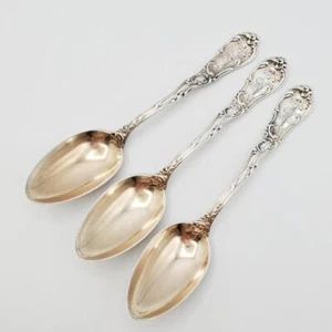 3 Gorham Hannover Kaffeelöffel vergoldete Schalen 1895 5 1/4" - Bild 1 von 6