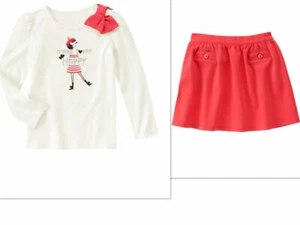 GYMBOREE GIRLS BONJOUR BRIGHT TOP AND SKIRT OUTFIT NWT SIZE 5 - Picture 1 of 1