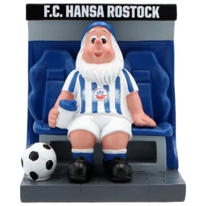 F.C. Hansa Rostock enano de jardín "banco de repuesto" pequeño - Imagen 1 de 5