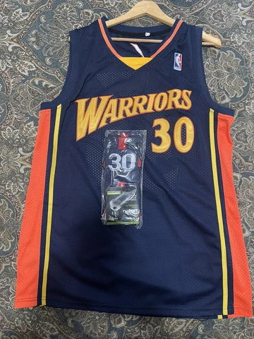 New Custom Steph Curry Jersey And Socks Size L Cover