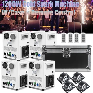 1-4 PIEZAS 1200W Máquina de Chispas Frías Fiesta Escenario Brillo DJ Fiesta Espectáculo Efecto con ESTUCHE - Imagen 1 de 18