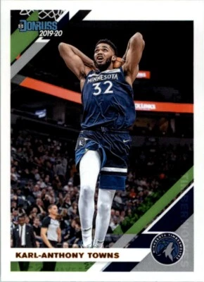 2019 Donruss #123 Karl-Anthony Towns Minnesota Timberwolves - Image 1 of 2