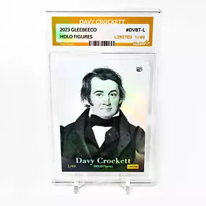 DAVY CROCKETT Holographic Card 2023 GleeBeeCo Slabbed #DVBT-L Only /49 - Picture 1 of 2