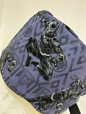Men/Women Surgical Scrub Cap Lined Panther Great Cap 100% Cotton - Image 1 of 3