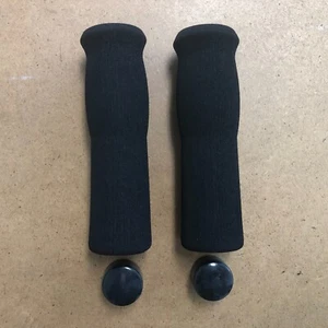 New Bicycle Bike Foam Grips 125/210/300mm Open End Black - Picture 1 of 6