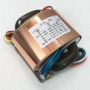 50W R-CORE TRANSFORMADOR Para Tubo Preamplificador115V 230V SALIDA: 0-230V-250V x2 +6.3V*2 - Imagen 1 de 4