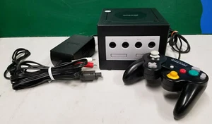 Consola Nintendo DOL-101 GameCube - Negra con controlador y adaptador de CA probado - Imagen 1 de 12