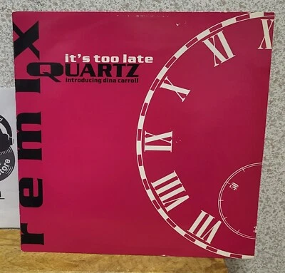 QUARTZ INTRODUCING DINA CARROLL - IT'S TOO LATE REMIXES - 12" SINGLE - Image 1 of 3