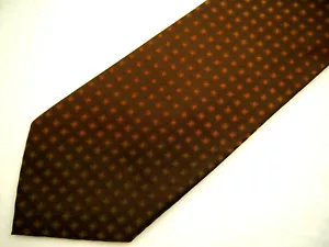 Alfani Herren Krawatte Krawatte Orange Braun Geometrisch 100% Seide 59" Karriere - Bild 1 von 4