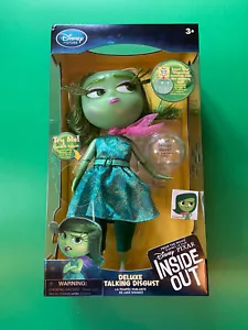 Disney Store Inside Out Deluxe Talking Disgust Figure Doll BNIB 11 Phrases Pixar - Picture 1 of 7