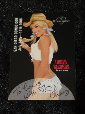 BenchWarmer 2005 San Diego Comic Con Tower Excl Shay Lyn Authentic Autograph #4 - Image 1 of 2