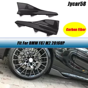 Carbon Fiber Side Skirts Splitters Canards Apron For BMW 2 Series F87 M2 2016+ - Picture 1 of 11