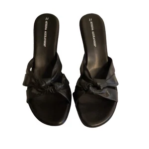Athena Alexander Size 42 (11) Black Platform Sandal slip on slides - Picture 1 of 11