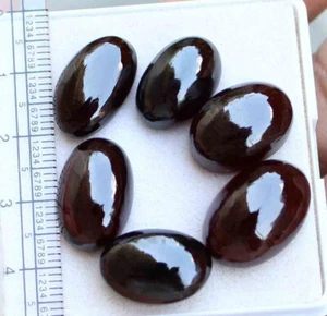 82.3 Ct Natural Red Hessonite Garnet Gems 13*18.5mm Mozambique Oval Cabochon Lot - Picture 1 of 4