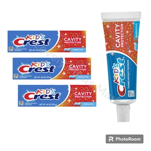 3x Crest Kids Cavity Protection Fluoride Toothpaste, Sparkle Fun Flavor, 4.6oz - Picture 1 of 9
