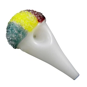 Vidrio camaleón - cono de nieve - pipa de mano de tabaco - Imagen 1 de 3