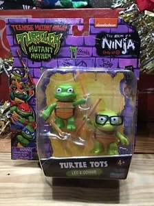 2023 TMNT Mutant Mayhem - Turtles Tots Leo & Donnie - Ninja Turtles - Imagen 1 de 8